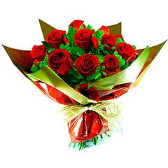 Rosas Importadas! Bouquet tradicional com uma dúzia das flores mais encantadoras.