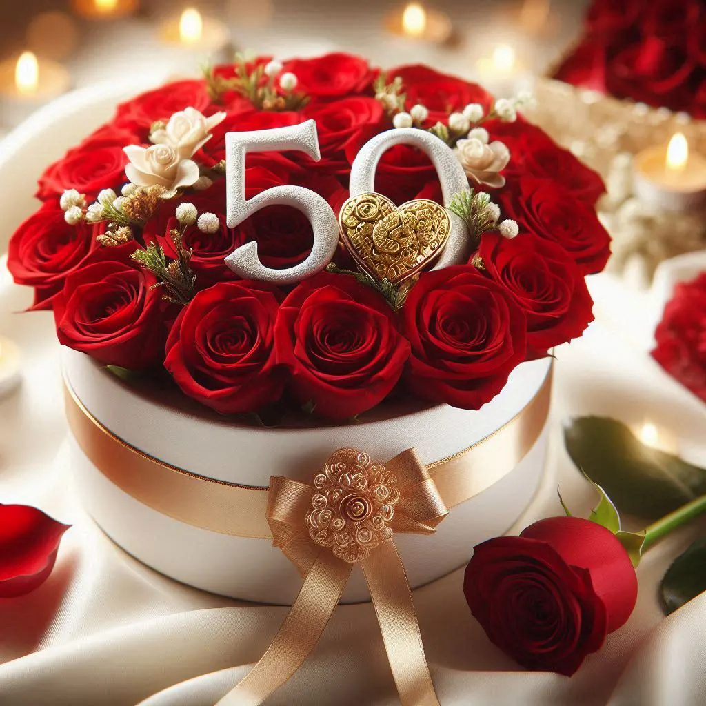 50 rosas vermelhas pra comemorar aniversario de casamento 50 anos de casados