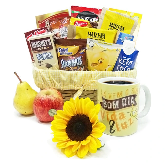 Good Morning with Sunflowers