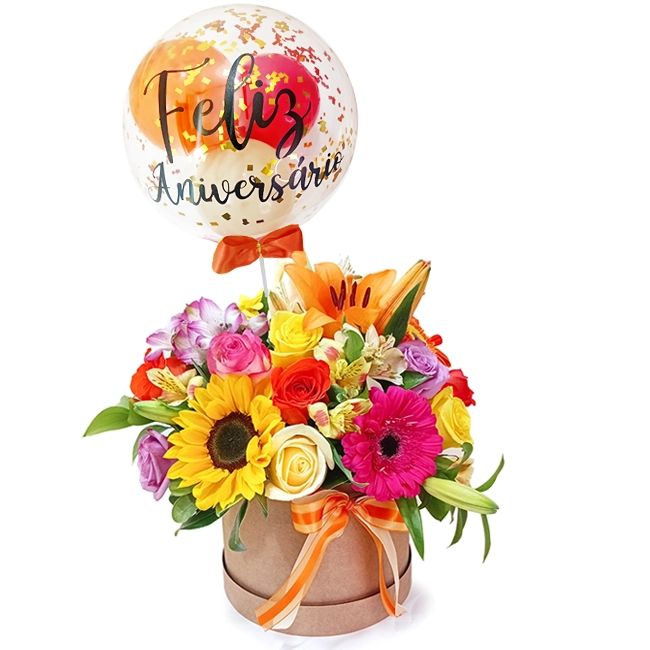 Flower Box Happy Birthday