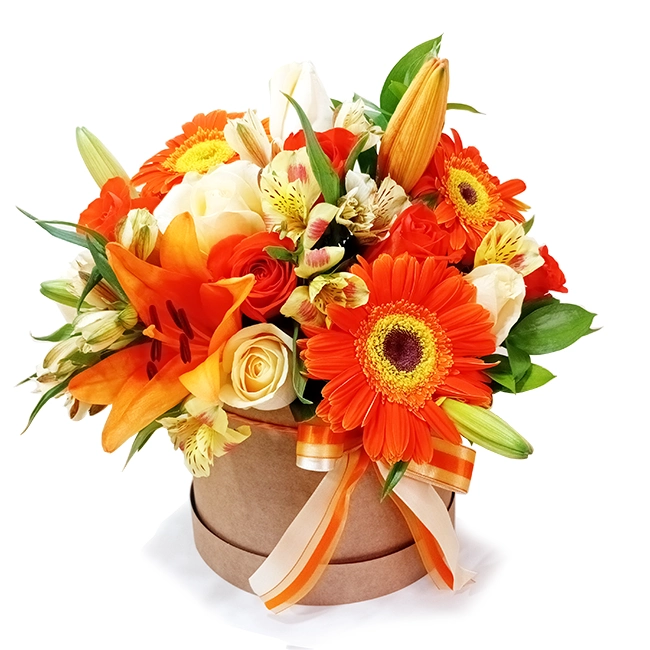 Orange Flower Box
