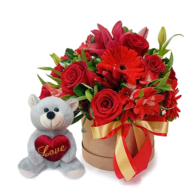 Romantic Box with teddy bear