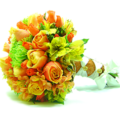 B.noiva Rosas Laranja Anastácias