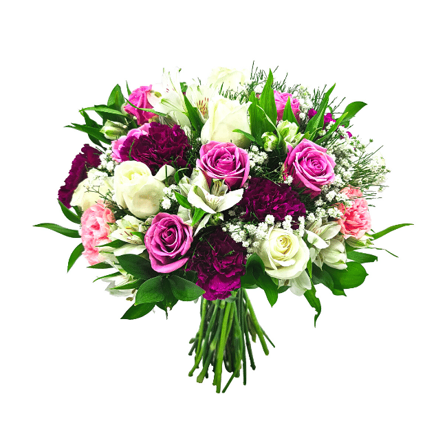 Buquê com Rosas Liláses - M