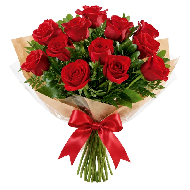 Buquê 12 Rosas Vermelhas