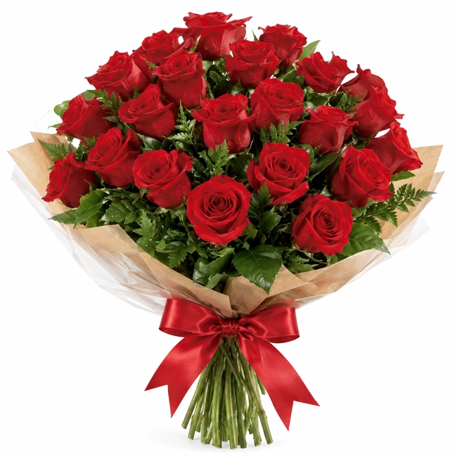 Buque de 24 Rosas Vermelhas