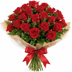 Buque de 24 Rosas Vermelhas