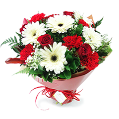 Declare seu amor com esse lindo e exclusivo buquê com gérberas, cravos e rosas. 