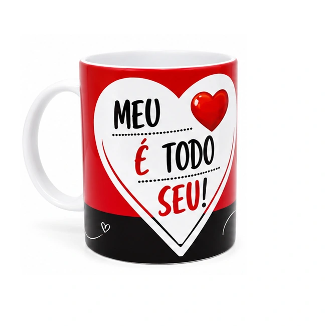 Caneca Meu Coração é Todo Seu