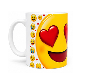 Caneca Emoji Love