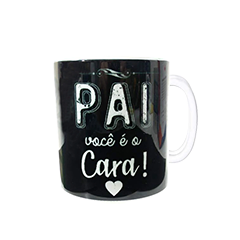 Linda caneca decorada exclusiva Florencanto - Pai você é o cara!