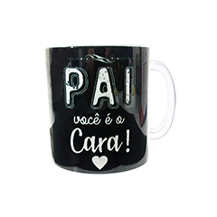 Linda caneca decorada exclusiva Florencanto - Pai você é o cara!