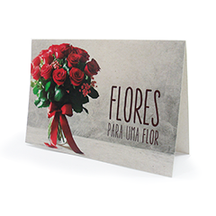 Cartão Flores para uma Flor