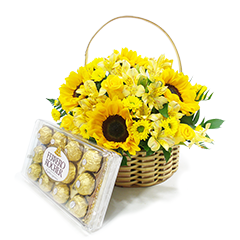 CESTA YELLOW E FERRERO