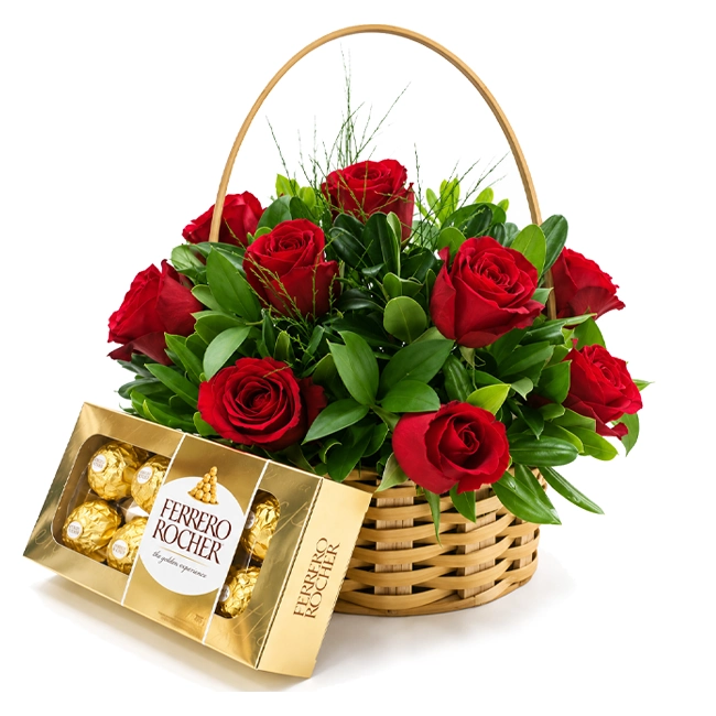 Cesta de Rosas 