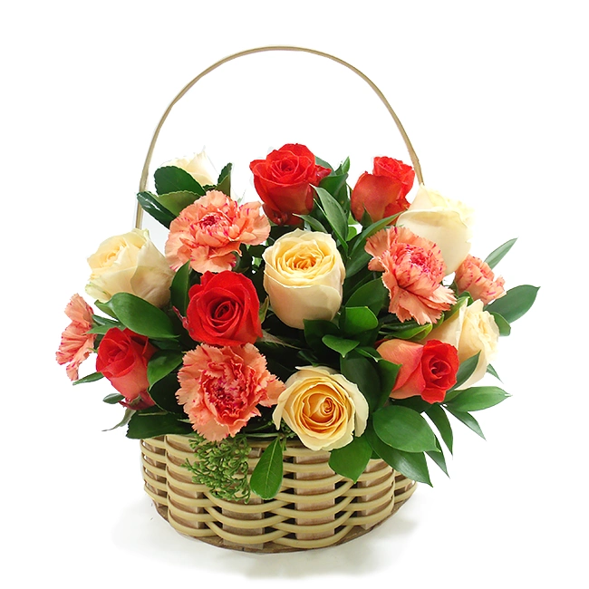 Flower Basket - Orange