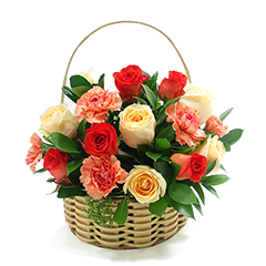 Flower Basket - Orange