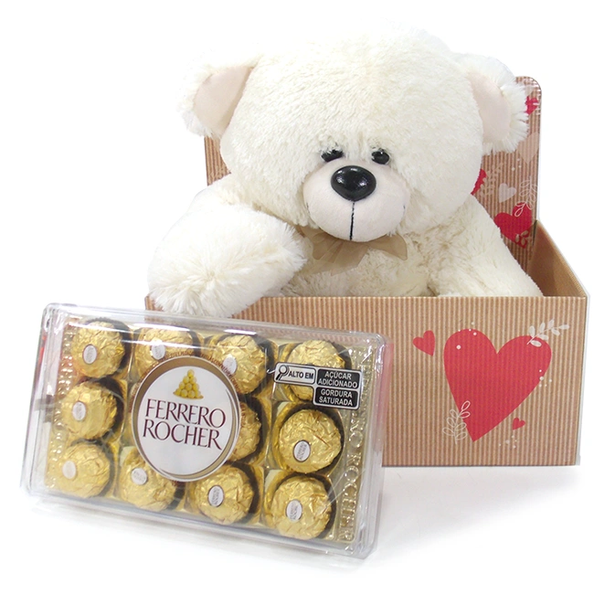 Romantic Bear Basket