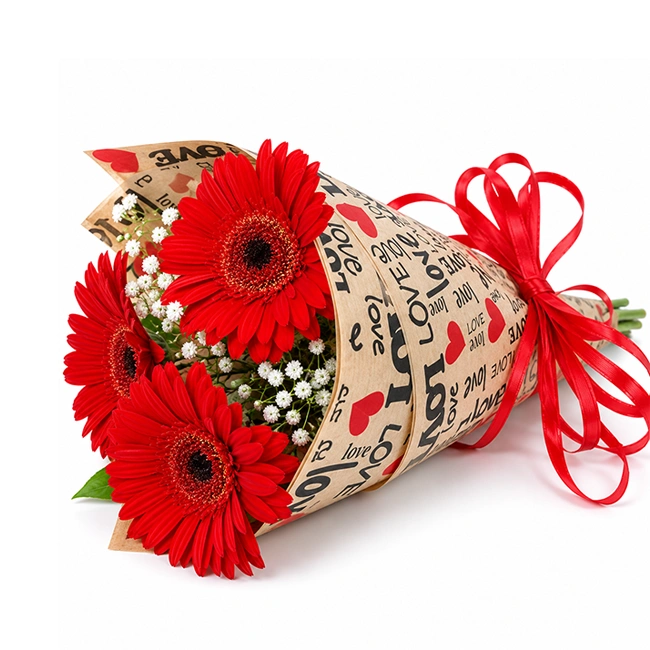 Trio of Red Gerberas