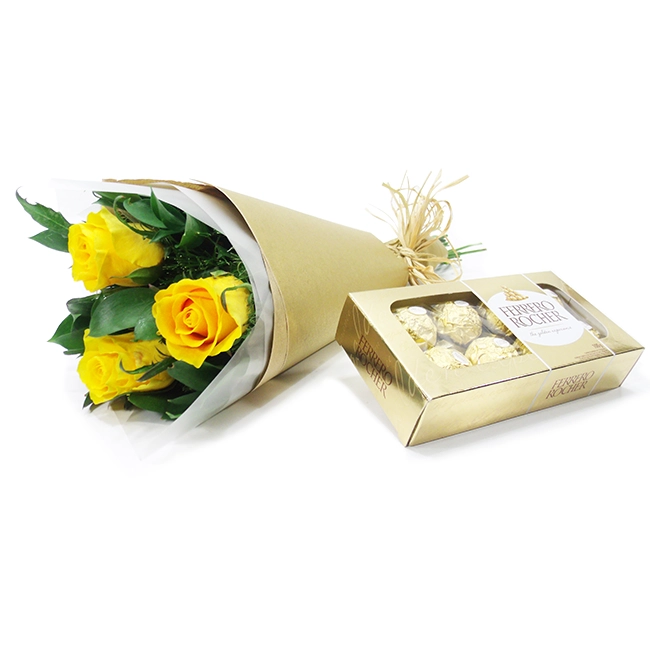 Yellow Roses and Chocolate